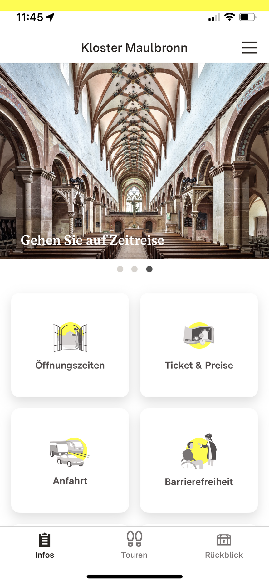 App „Monument BW“, Kloster Maulbronn, Besuchsinfos