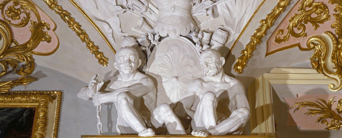 Foto: Staatliche Schlösser und Gärten Baden-Württemberg Residenzschloss Rastatt, Detailansicht Türken Ahnensaal