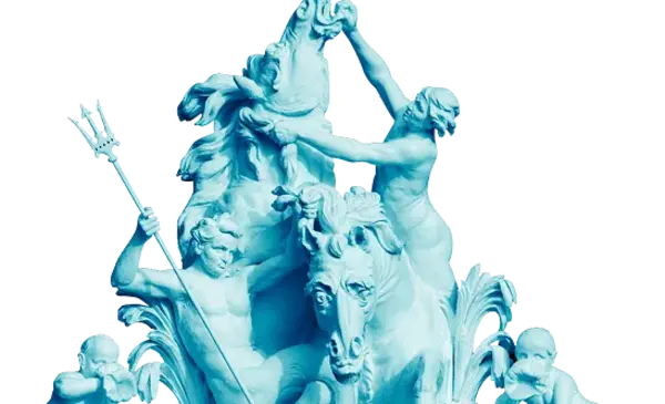 Illustration: Staatliche Schlösser und Gärten Baden-Württemberg, JUNG:Kommunikation GmbH Illustration in Anlehnung an den Seepferdchenbrunnen in Schloss und Schlossgarten Schwetzingen