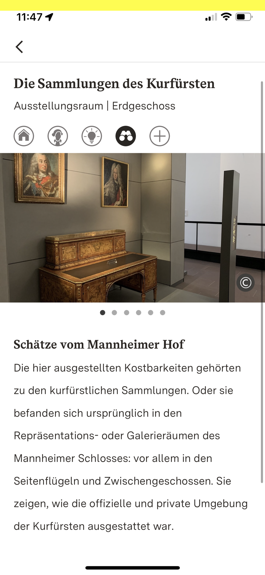 App „Monument BW“, Barockschloss Mannheim, Bildergalerie